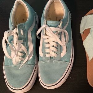 Teal/Blue Vans Classic Lace Up Shoes 7